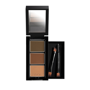 UNNY眉粉三色防水不晕染自然持妆女初学者眉笔眉膏眼影修容一体盘