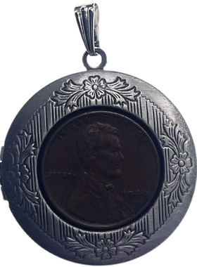 vintage珍珠黄铜宝石设计师情侣