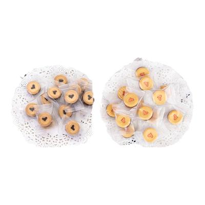 网红生日蛋糕摆件巧客芳爱心巧克力味夹心饼干220g蛋糕装饰零食