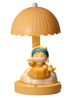 可爱珍珠女孩台灯摆件氛围感礼物