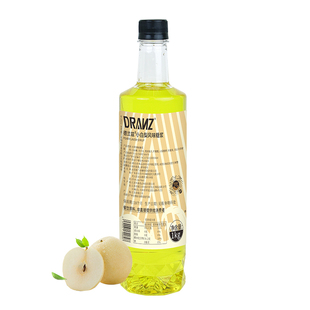 德兰兹小白梨糖浆小白梨拿铁咖啡茶饮调酒糖浆奶茶商用风味糖浆