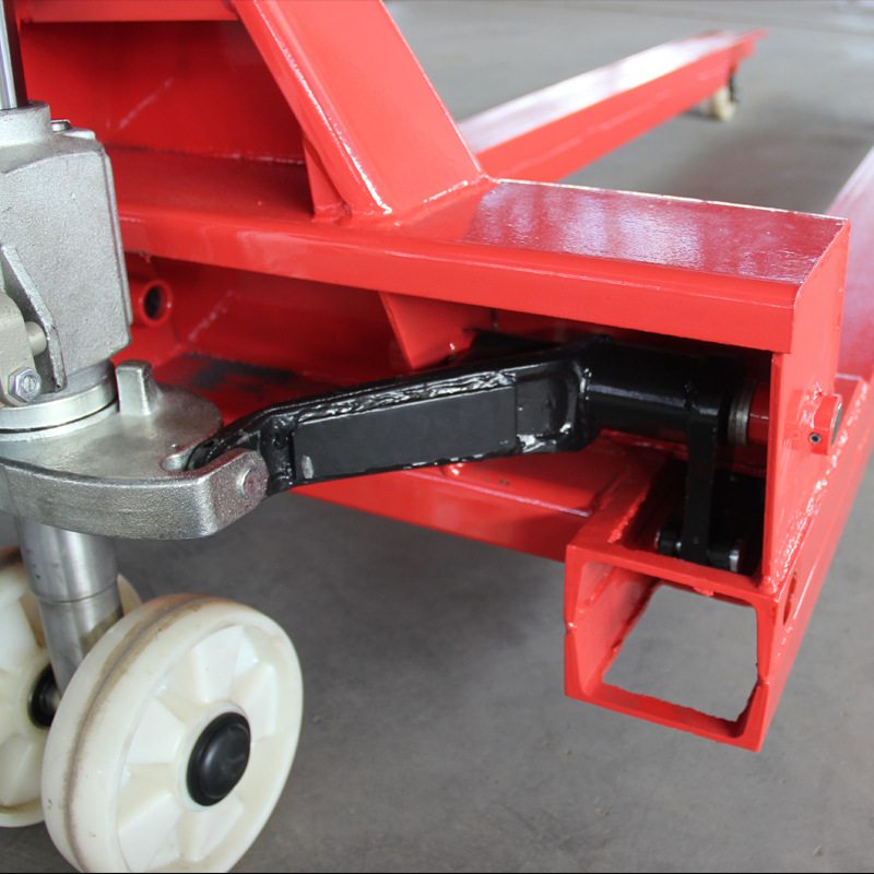 非标定制双槽钢手动地牛纺织机械专用加高加宽加长手动搬运车