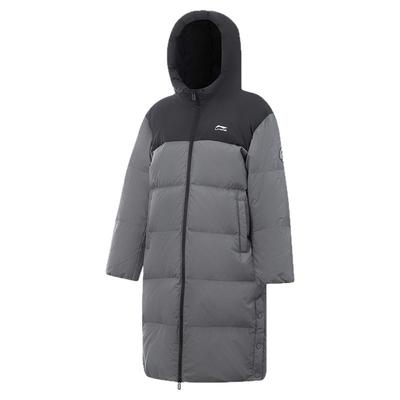 李宁童防泼水男童超长款羽绒服