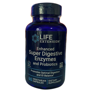 保税消化酶60粒Enzymes成人胃益生菌助力消化美国Life Extension