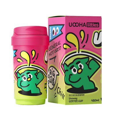 uoohalittles悠行双饮保温咖啡杯