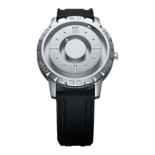 EUTOUR简黑系列 磁力走珠无指针虫洞概念男款防水七夕石英腕表