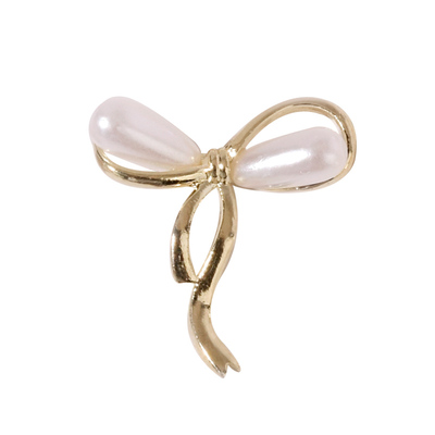 lz蝴蝶结美甲饰品可旋转爱心