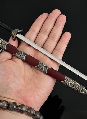 冷兵器武器模型全金属工艺品独孤九剑22CM鞘全金属白虹剑令狐冲带