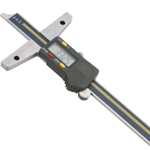 上工深度游标卡尺0-150-300mm不锈钢带表深度电子数显深度游标尺