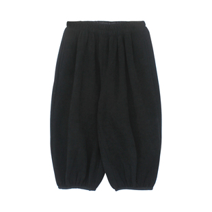 大耳象女童灯芯绒加绒休闲裤冬季新款宝儿百搭收口保暖灯笼裤子长