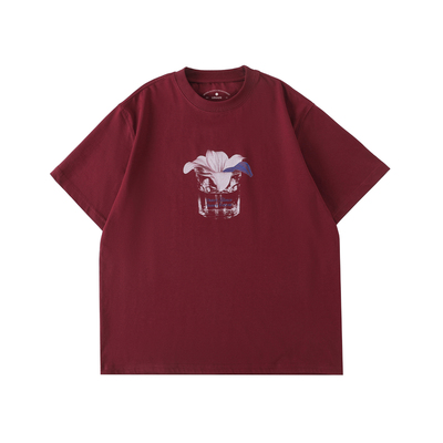 LR MADE 26SS 凉感Sorona® 酒杯花卉元素图案 圆领短袖印花T恤