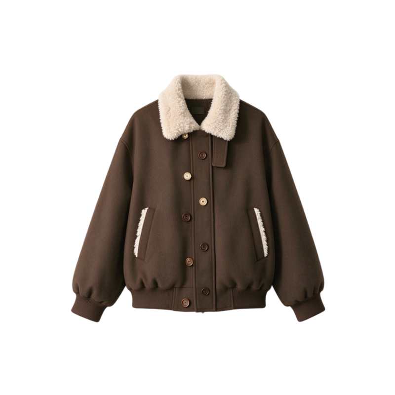 仿羊羔毛外套女爆款棉衣保暖棉服