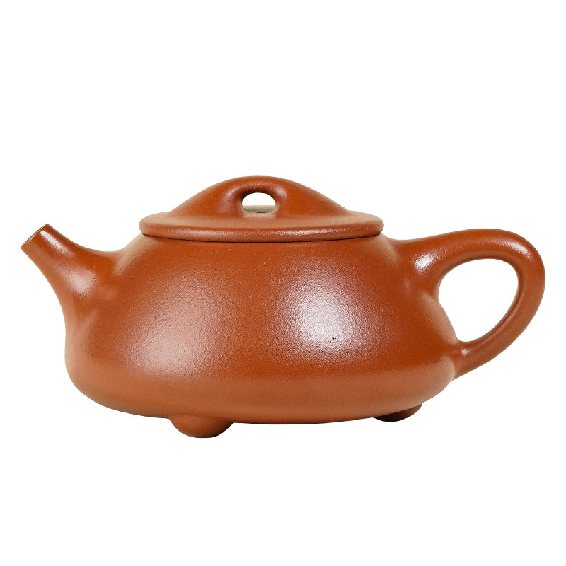名壶秋月宜兴紫砂壶全纯手工原矿朱泥满瓢功夫茶具泡茶壶景舟石瓢