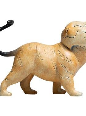 铜之美铜老虎摆件可爱胖萌小老虎