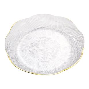 高颜值水果盘家用客厅茶几轻奢高档网红零食盘高端水晶瓜子糖果盘