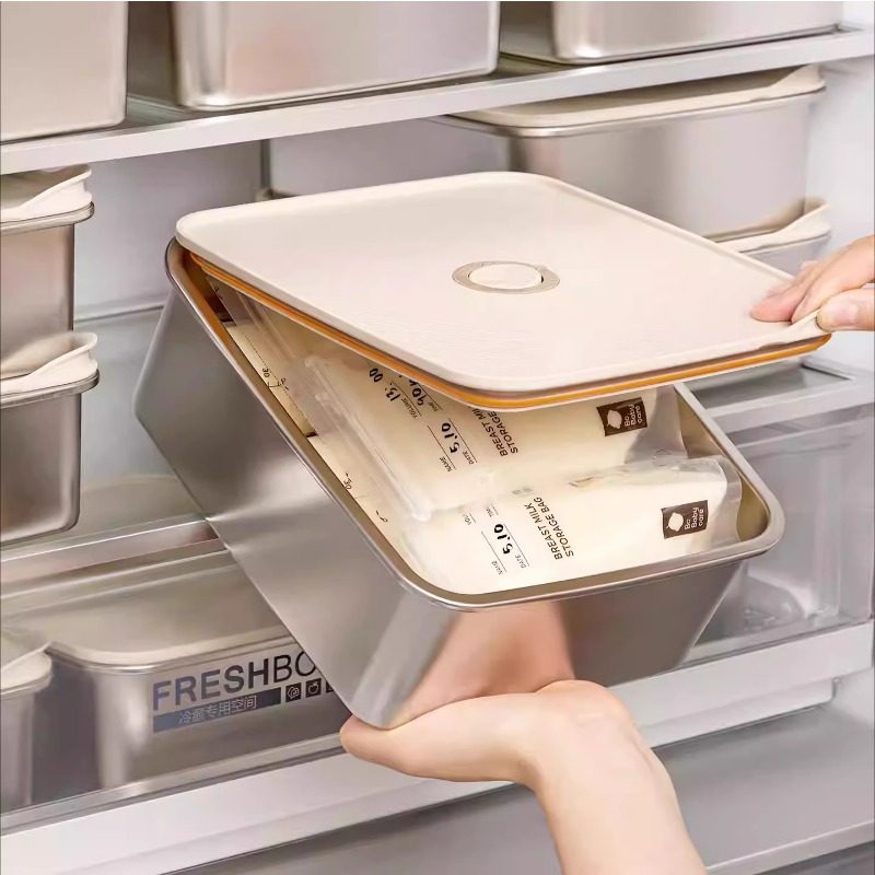 母乳冷藏盒储奶专用保鲜冷冻收纳盒食品级抗菌冰箱冻奶储存密封盒