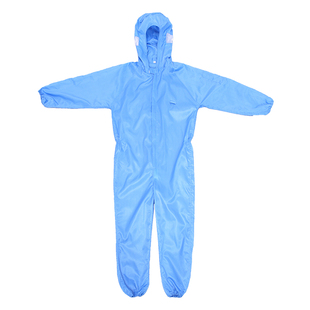 防尘工作服男连体工装无尘衣连帽喷漆服养殖场实验室食品厂洁净服