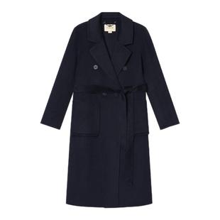 诗篇专选双面呢大衣女中长款高级感羊毛呢外套2025冬款