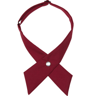 jk领结女毕业照红色领结衬衫配饰学士服羽根蝴蝶结制服大长柄领花