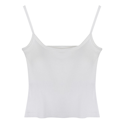 螺纹棉夏季纯色吊带背心打底百搭