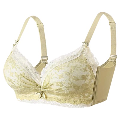 小胸内衣女聚拢无钢圈收副乳无痕吸汗透气性感蕾丝文胸套装显大