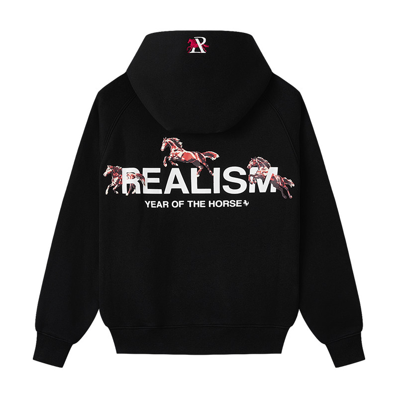 Realism美式连帽卫衣马年限定