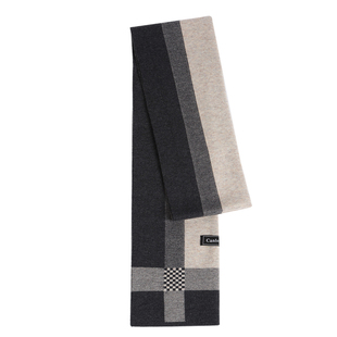 新年生日礼物Canles Konis羊毛男士围巾冬季格子围脖保暖男款高档