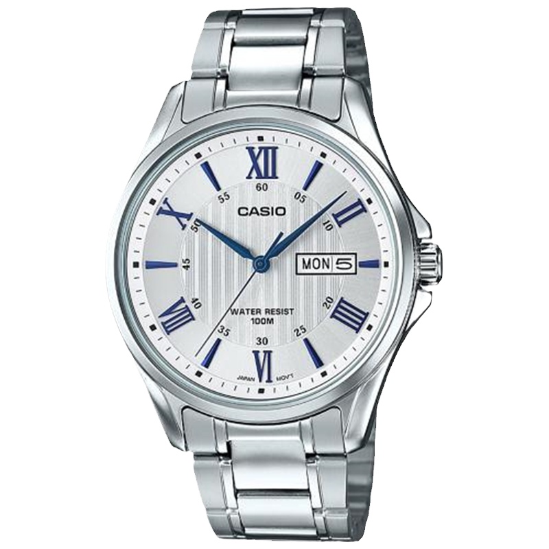 卡西欧CASIO手表男士防水表指针时尚商务石英男表 MTP-1384D-1A7A