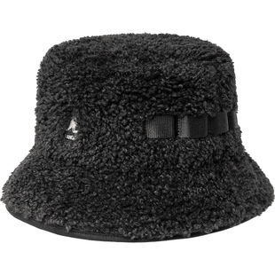 Kangol Faux Shearling Bucket袋鼠人造羊羔毛防晒保暖平顶渔夫帽