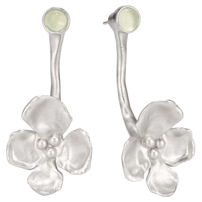 【立享88折】Neverfar花叙系列小鸢尾花耳环女款设计师款