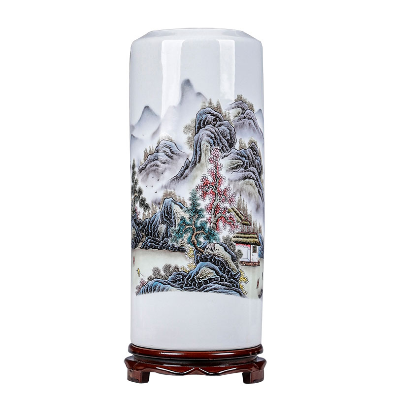 大号水培富贵竹专用陶瓷插花瓶瓷瓶新中式客厅景德镇陶瓷装饰摆件