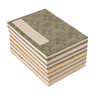 檀溪宣纸生宣册页本国画书法册页本空白手工安徽锦面素空白宣纸册页小册子11号12号生宣册页12折24页册页宣纸