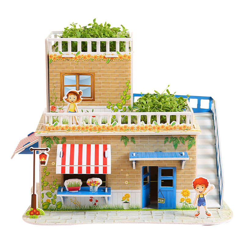 益智玩具3d立体种植拼图
