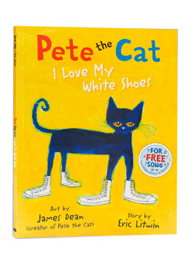 皮特猫PetetheCat我爱白鞋子