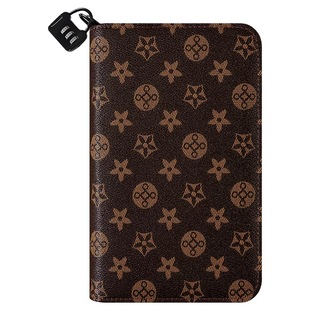 2025大容量新款存单收纳本拉链式定期存单夹密码锁存折票据收纳册