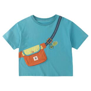 嘟嘟家儿童短袖夏装男童女童T恤2026新款上衣宝宝洋气运动薄款