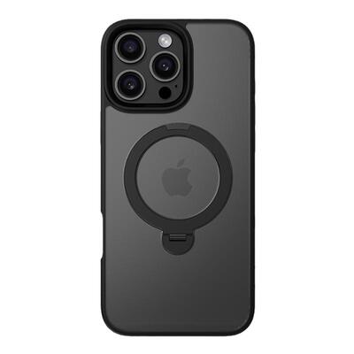 VOKAMO沃咔曼适用iphone16promax手机壳新款Magsafe磁吸充电带支架苹果16plus保护套高级磨砂防摔支点保护壳