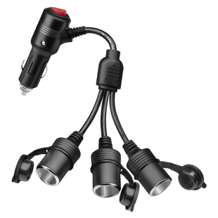 汽车点烟器一拖三多功能用插头汽车充插座分配器一拖二车载充电器