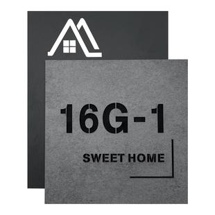 高端别墅门牌现代轻奢时尚简约门号牌石纹镂空字排屋地址牌户外包厢号码牌家用定制挂牌民宿酒店港式风商店