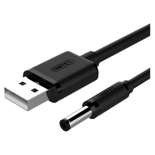 优越者圆孔充电线usb转3.5mm供电线台灯音响箱小风扇foreo露娜mini2洗脸洁面仪圆头通用充电器dc5v电源数据线