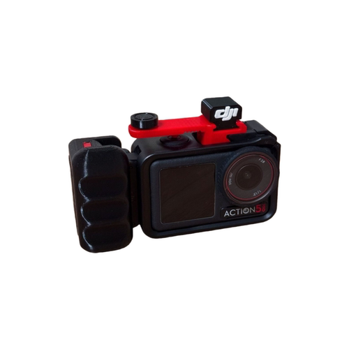 适用大疆action3/4/5/5pro通用原厂兔笼快拆手柄冷靴配件快门按键