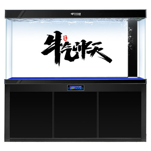 风生水起鱼缸背景纸3d立体高清图水族箱造景装饰画鱼缸贴纸画热卖