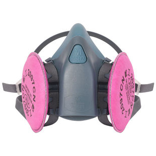 松工硅胶防尘口罩防工业粉尘2097滤棉P100防护面具二保焊电焊防烟