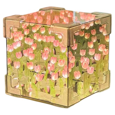 魔方郁金香小夜灯花海