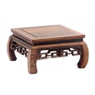 鸡翅木底座实木奇石佛像花瓶盆景茶壶木质摆件木座托架长方形木托