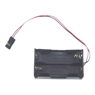 5号4节 6V接收机电池盒 舵机插头JST接头 电动遥控模型充电塑料盒