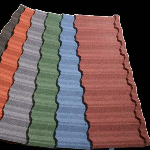 锐朗泰彩石金属瓦不天然瓦别墅不锈瓦片铝砂钢板屋顶锌脱色灰色彩