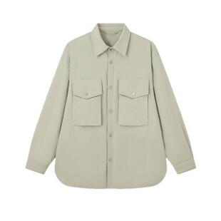 INXX APYD 休闲轻薄衬衫羽绒服男复古工装感大口袋翻领外套女