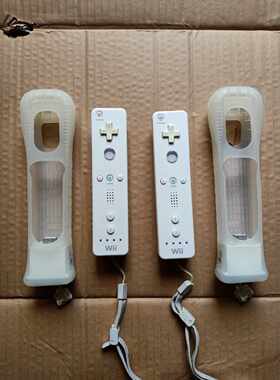 【请询价】wii原装手柄直柄功能正常带两个加速器成色一般