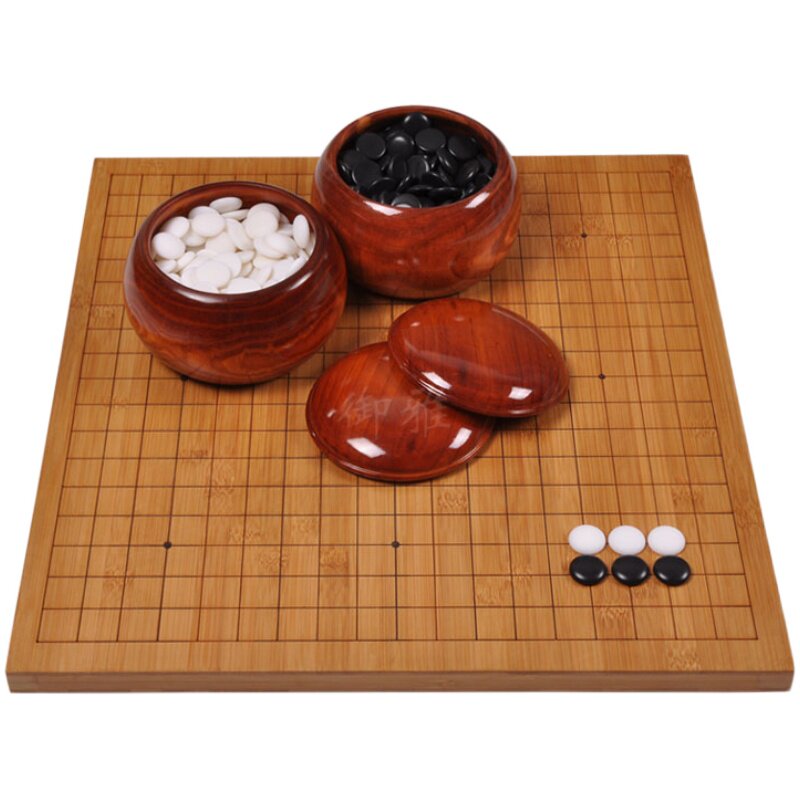 御雅围棋棋罐高山松木整木实木制作北方不易裂儿童初学围棋入门